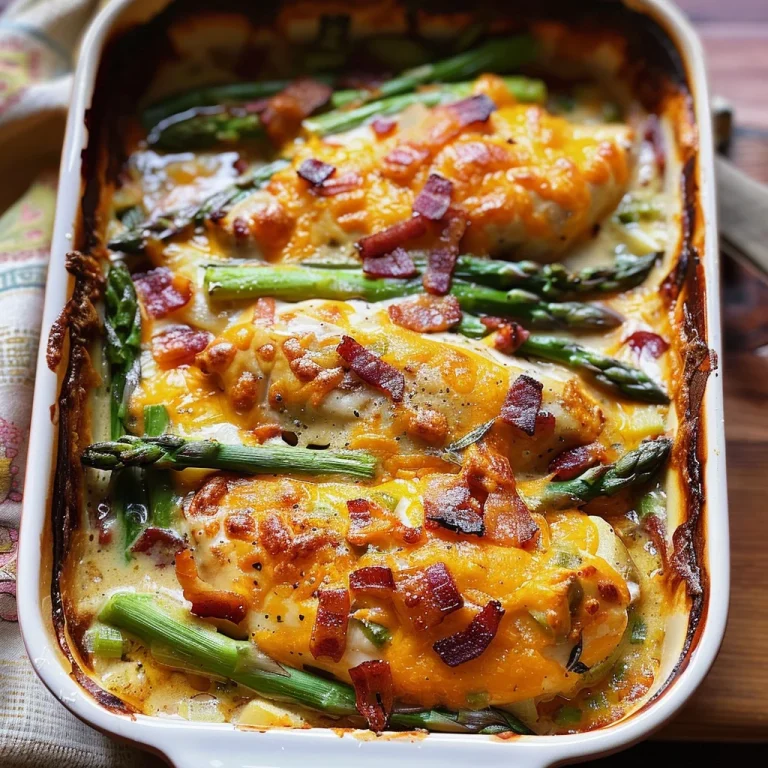 Asparagus & Bacon Chicken Potato Casserole