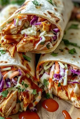 BBQ Chicken Coleslaw Wraps