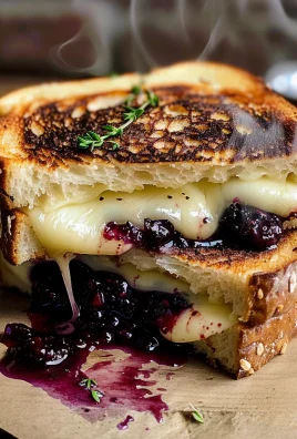Blackberry Balsamic and Brie Grilled Cheese