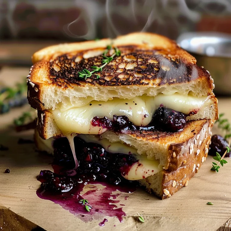 Blackberry Balsamic and Brie Grilled Cheese
