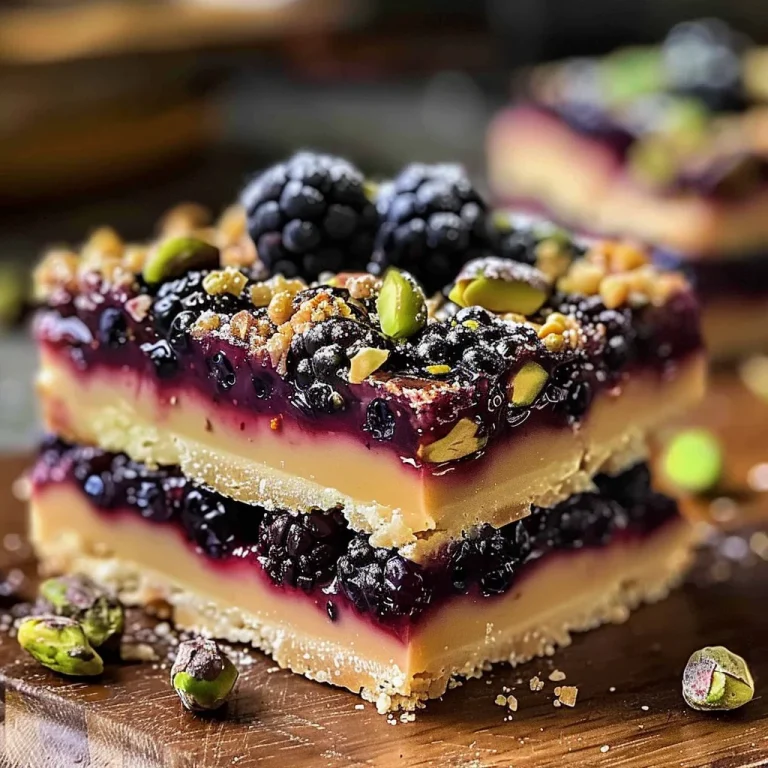 Blackberry Pistachio Dream Bars: An Incredible Ultimate Recipe