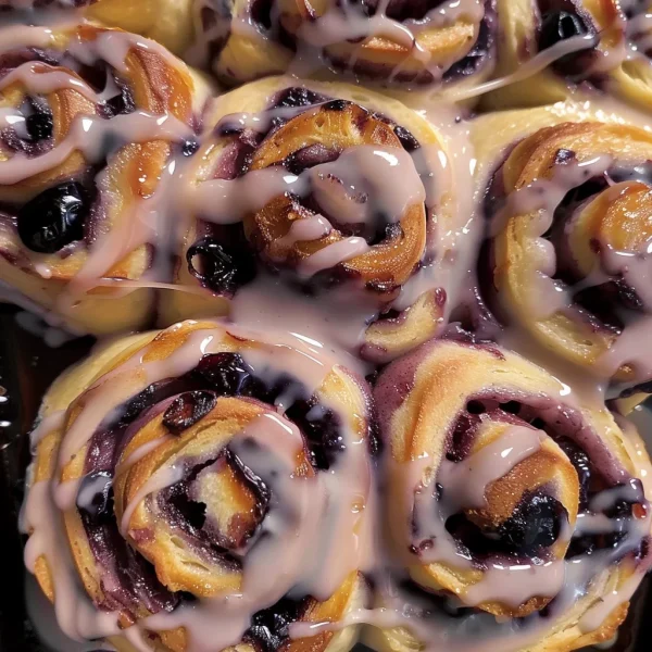 Blueberry Cheesecake Swirl Rolls