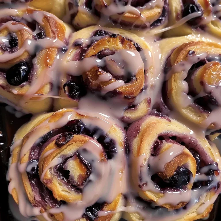 Blueberry Cheesecake Swirl Rolls