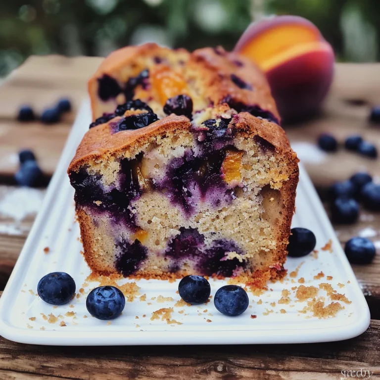 Blueberry Peach Bread