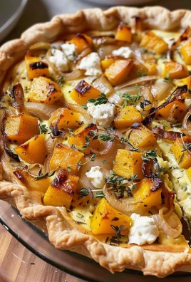 Butternut Squash, Caramelized Onion, and Goat Cheese Quiche