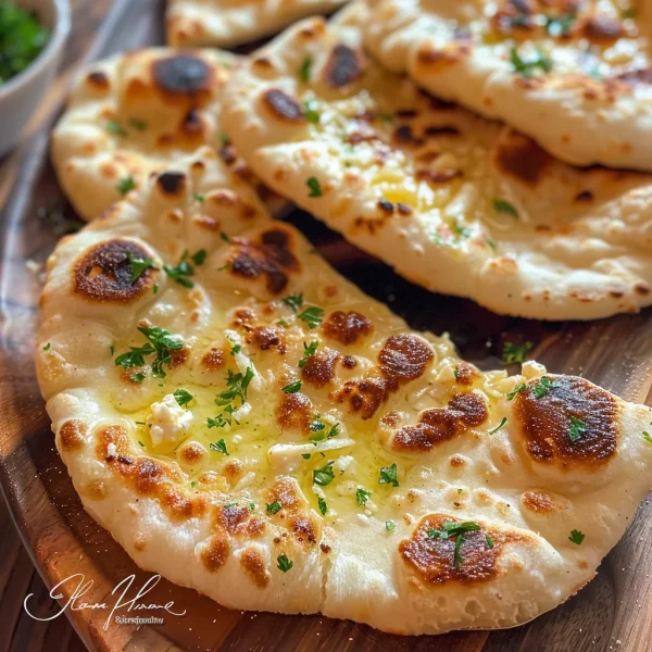 Cottage Cheese Garlic Naan (High Protein, No Yeast!)