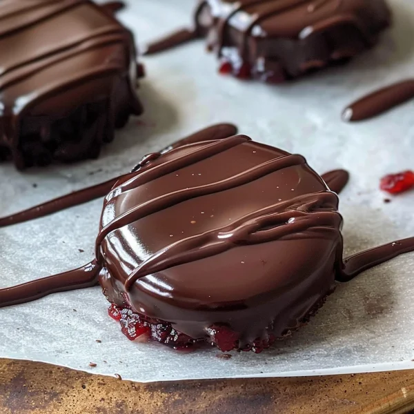 Dark Chocolate Covered Cranberry Sauce Bites