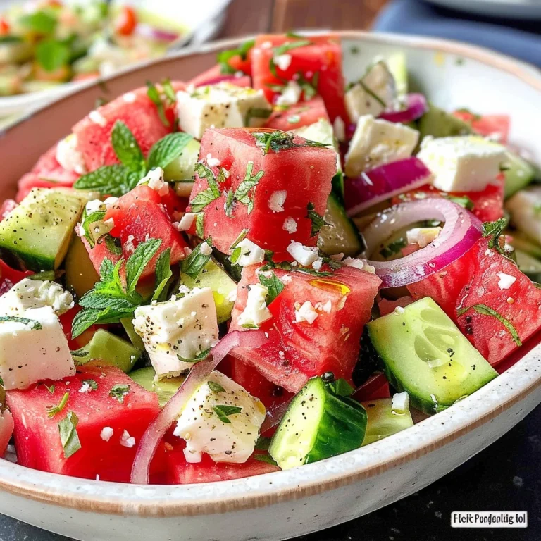 Feta Watermelon Salad