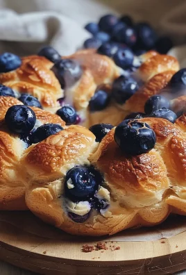 Fluffy Cottage Cheese Blueberry Cloud Bread