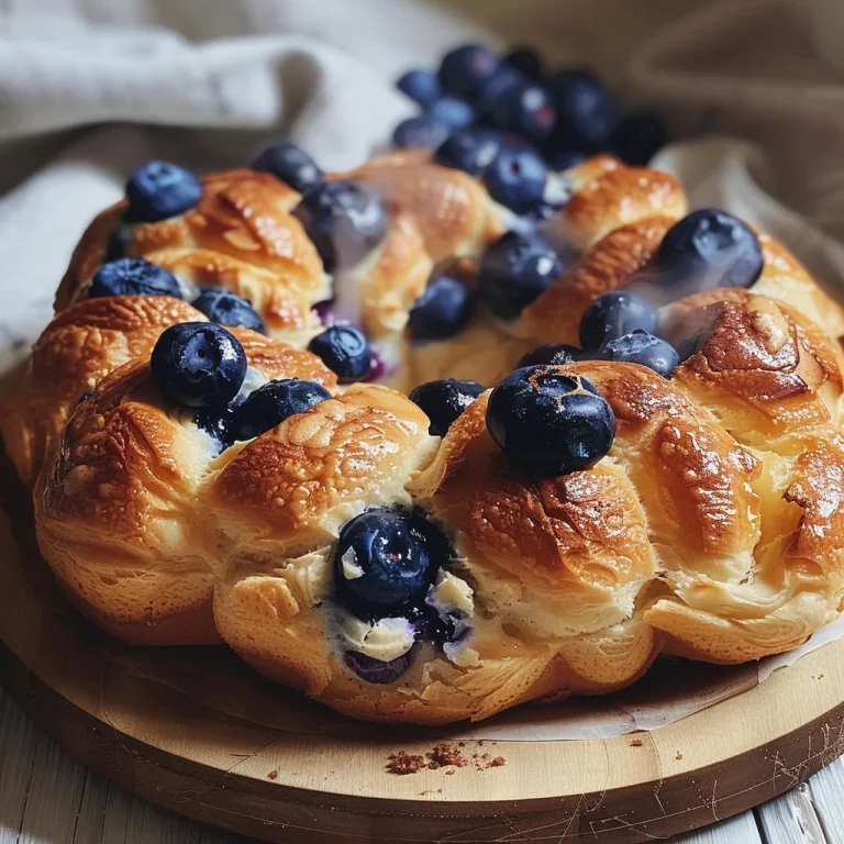 Fluffy Cottage Cheese Blueberry Cloud Bread