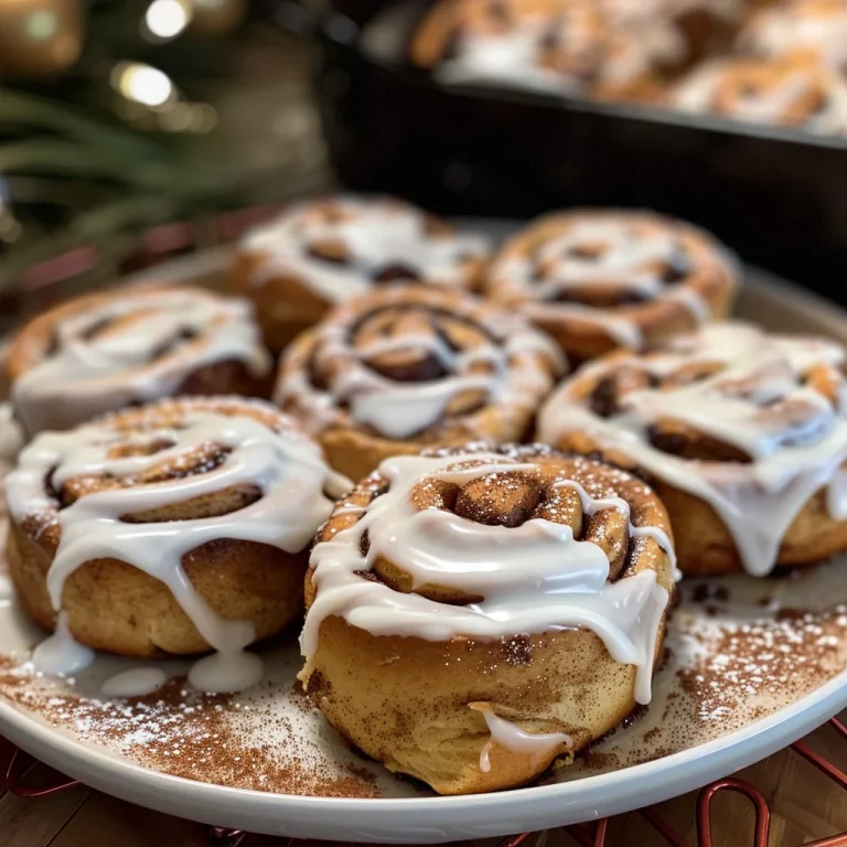 Frosted Gingerbread Cinnamon Rolls