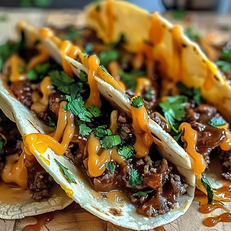 Garlic Butter Honey BBQ Tacos