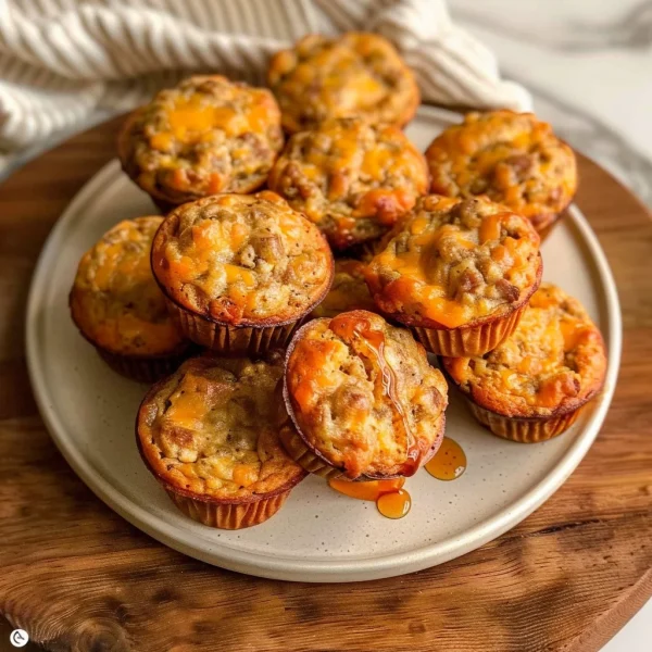 High-Protein Pancake Sausage Mini Muffins