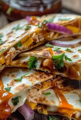 Hot Honey BBQ Chicken Quesadillas