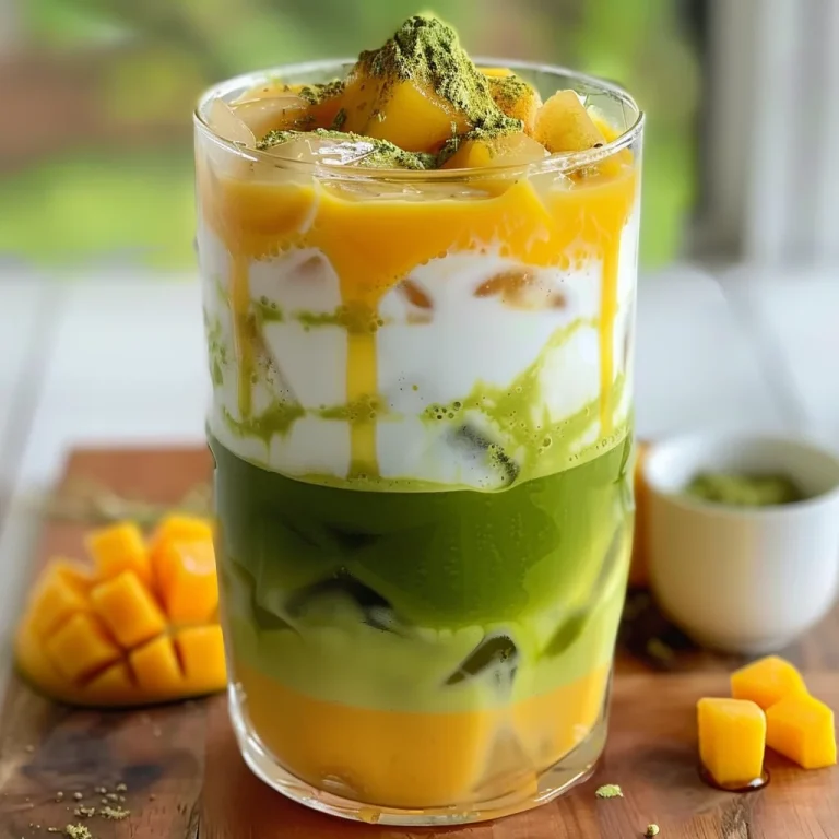 Iced Mango Matcha Latte Recipe for a Refreshing Summer Drink