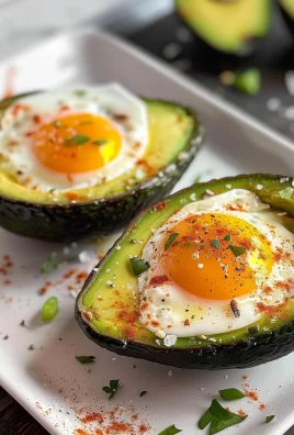 Keto Air Fryer Avocado Baked Egg
