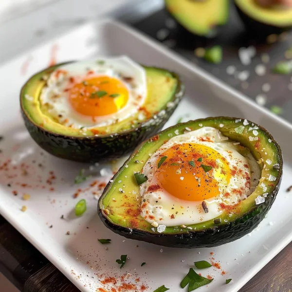Keto Air Fryer Avocado Baked Egg
