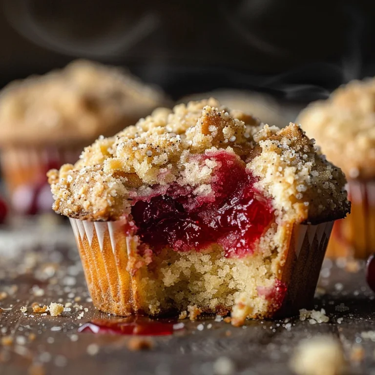 Leftover Cranberry Sauce Coffee Cake Muffins