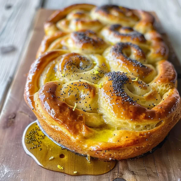Lemon Poppy Seed Pull-Apart Bread