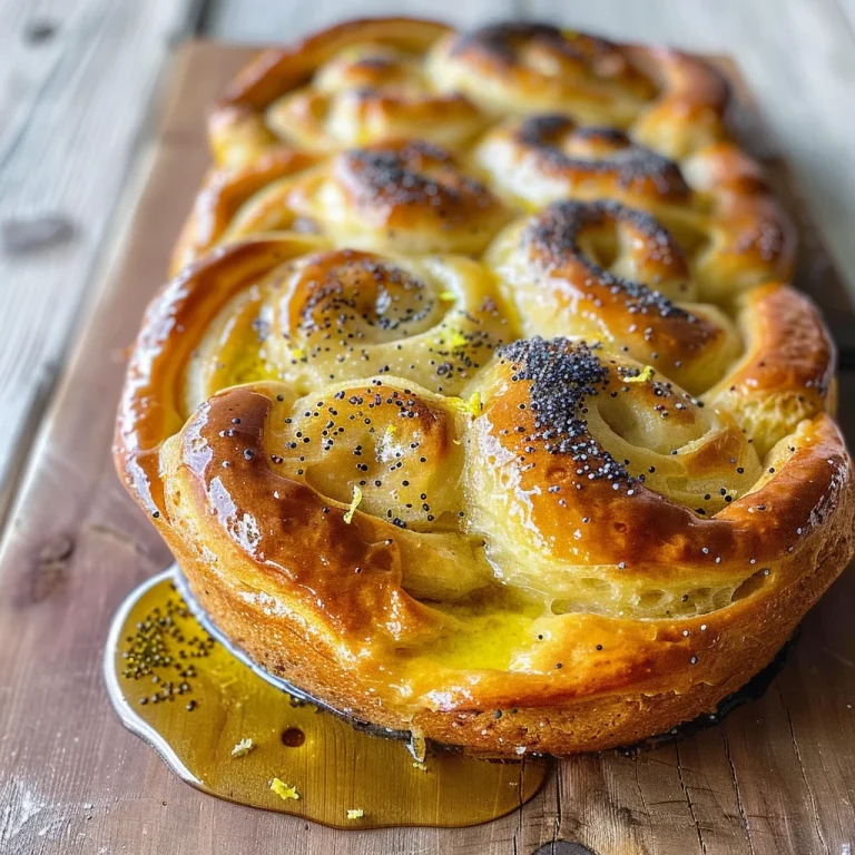 Lemon Poppy Seed Pull-Apart Bread
