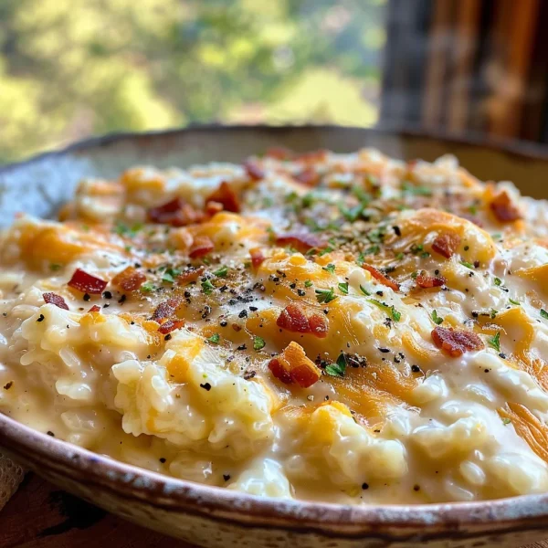 Loaded Cauliflower Rice {Super Cheesy!}