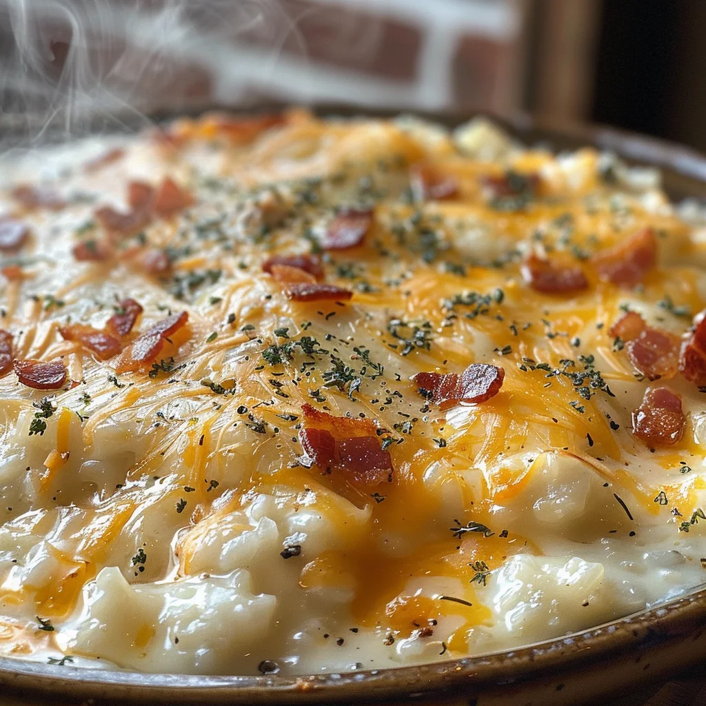 Loaded Cauliflower Rice {Super Cheesy!} image 4