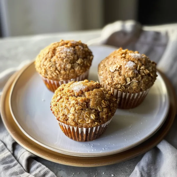 Maple Brown Sugar Oatmeal Muffins