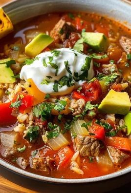 Mexican Beef and Rice Soup
