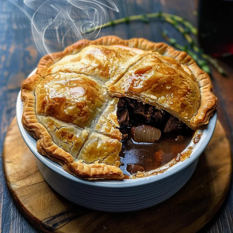 Minced Beef and Guinness Pie