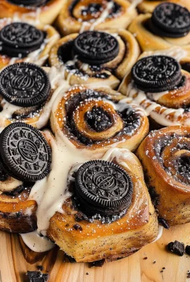 Oreo Cookies and Cream Cinnamon Rolls