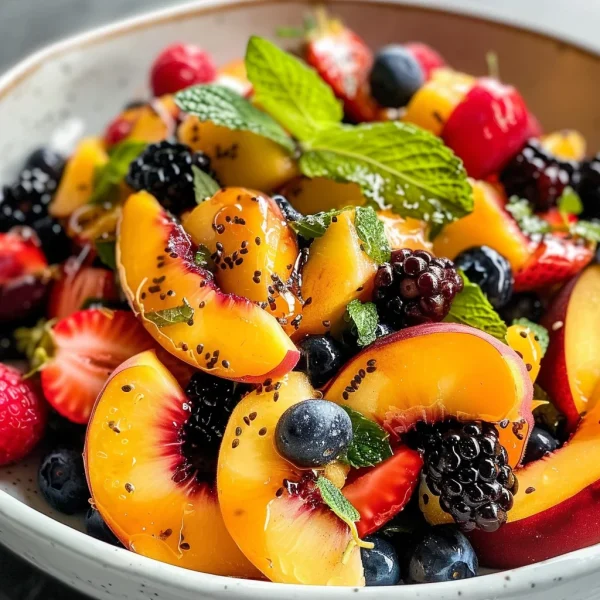 Peach Berry Fruit Salad