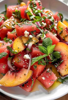 Peach Watermelon Salad: Refreshing Summer Delight Awaits!