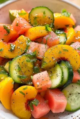 Peach Watermelon Salad Without Feta