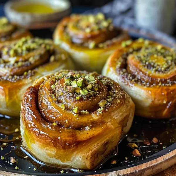 Pistachio Butter Cinnamon Rolls