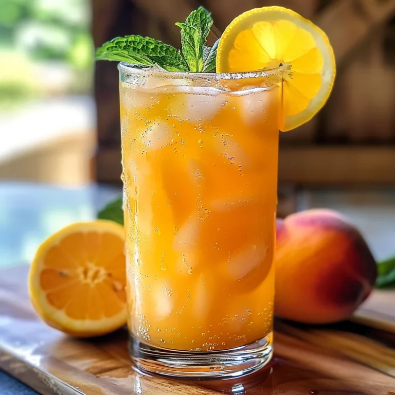Refreshing Peach Lemonade