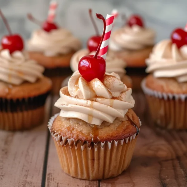 Root Beer Float Cupcakes