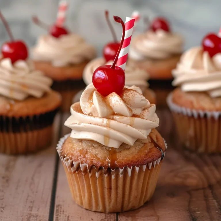 Root Beer Float Cupcakes