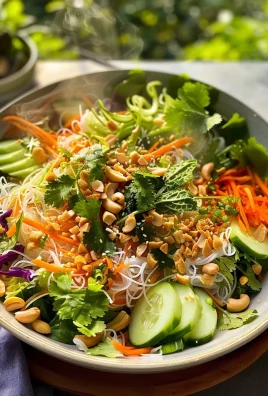 Spring Roll Salad with Peanut Dressing