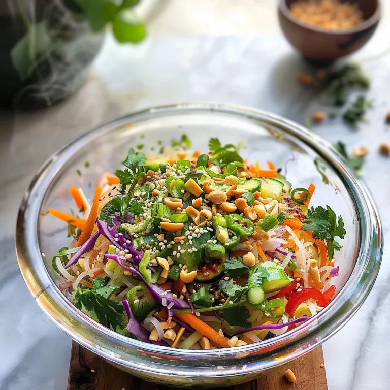 Spring Roll Salad with Spicy Ginger Dressing