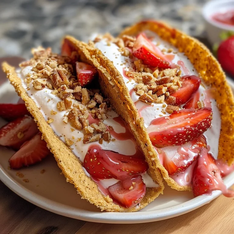 Strawberry Crunch Cheesecake Tacos