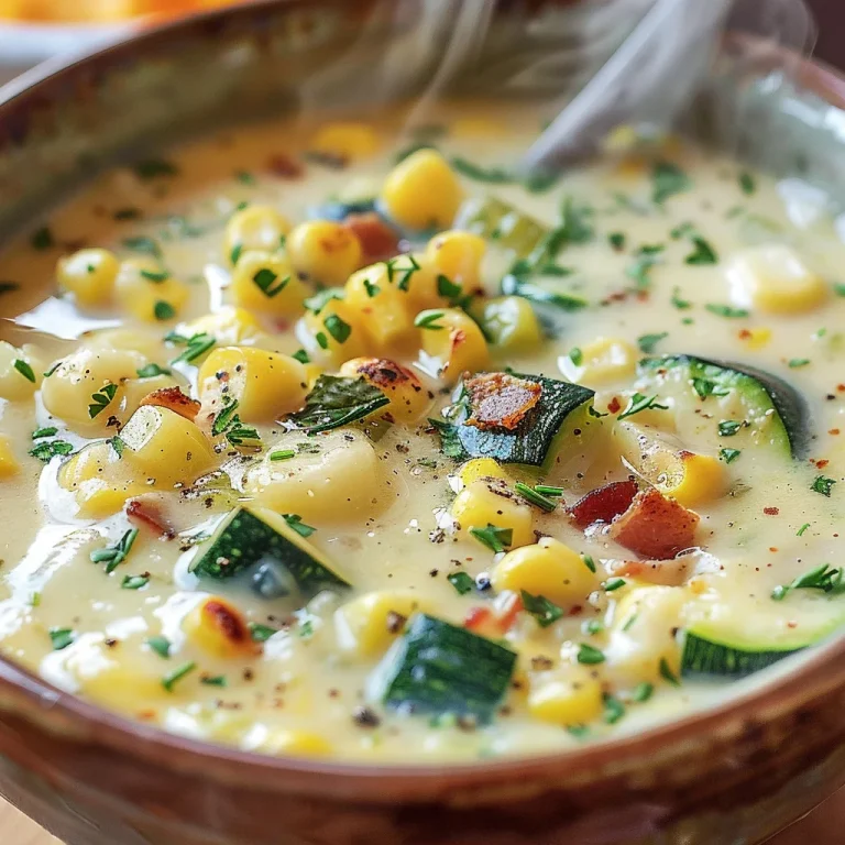 Summer Corn and Zucchini Chowder Recipe