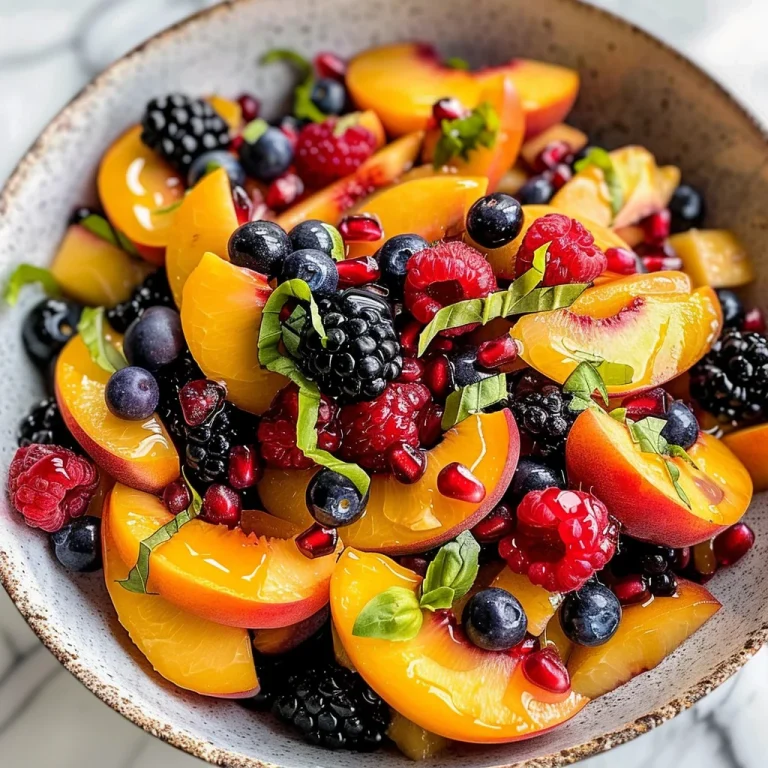Summer Peach Fruit Salad