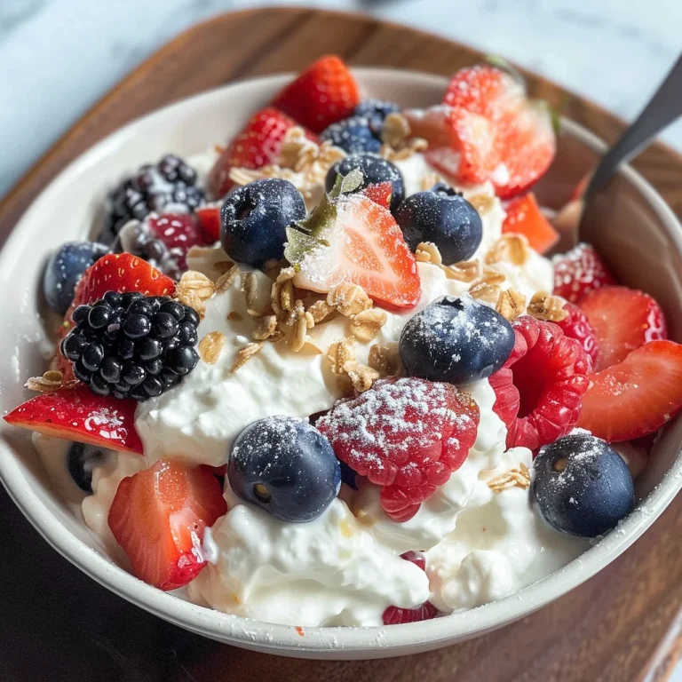 Triple Berry Cheesecake Fruit Salad