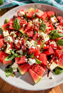 Watermelon Basil Feta Salad
