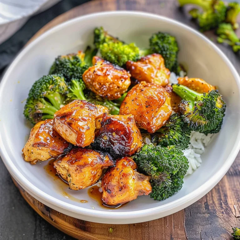 Air Fryer Chicken Bites and Broccoli