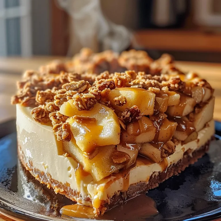 Apple Crisp Cheesecake Delight: A Delicious Fusion of Flavors