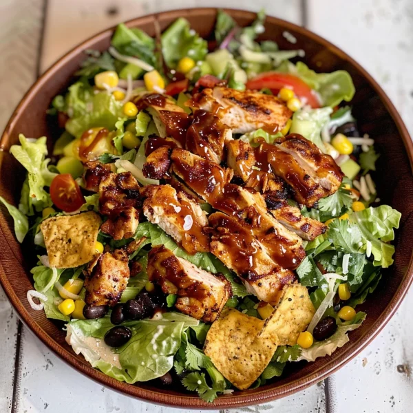 BBQ Chicken Chopped Salad with Cilantro Ranch