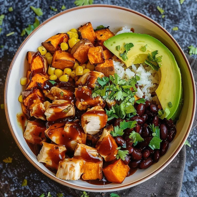 BBQ Chicken Sweet Potato Bowl
