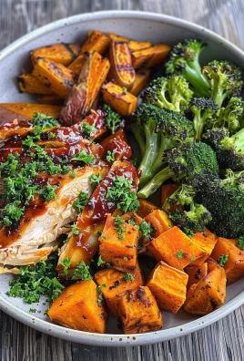 BBQ Chicken & Roasted Sweet Potato Bowls