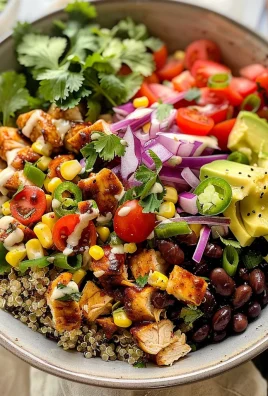 BBQ Ranch Chicken Quinoa Bowls